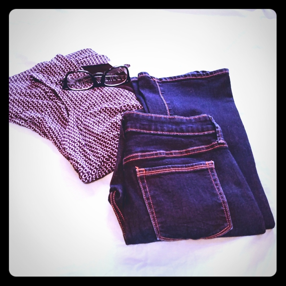 Old Navy Rockstar Dark Wash  Bootcut Jeans
